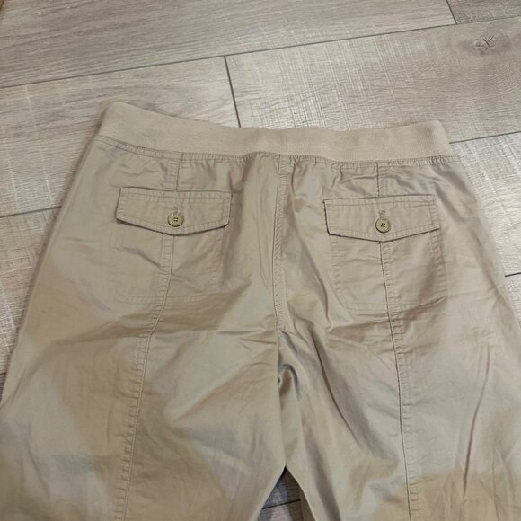 TALBOTS 10 PETITE WOMENS TAN PULL ON KHAKI TAN PANTS - Picture 10 of 10